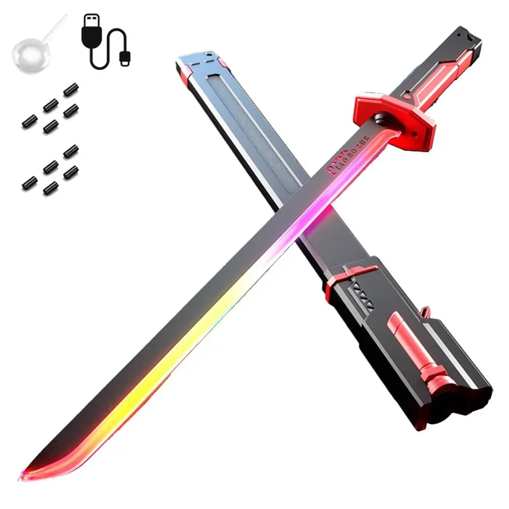 Glowing Sword with Sparks & Smoke