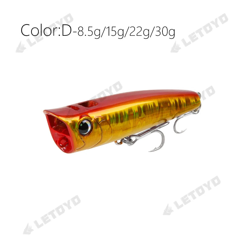 Popper Fishing Lure Hard Bait 8.5-30g