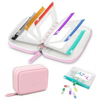 Portable Silicone Pill Pouch Organizer