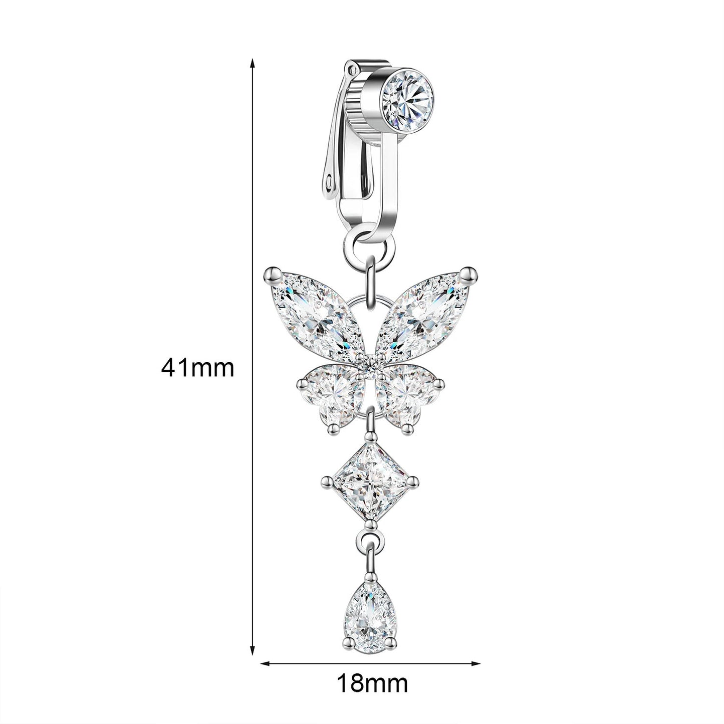 Clip-On Belly Button Piercing