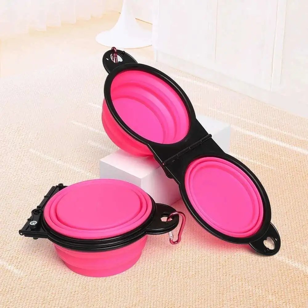 Folding Double Pet Travel Bowl