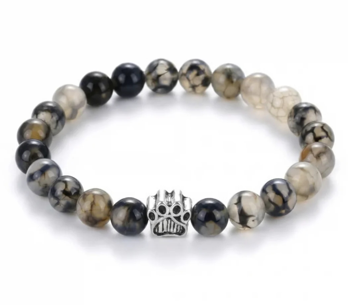 Dog Paw Bead Bracelet