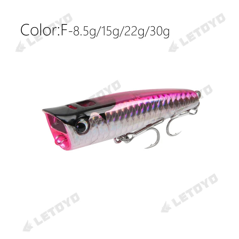 Popper Fishing Lure Hard Bait 8.5-30g