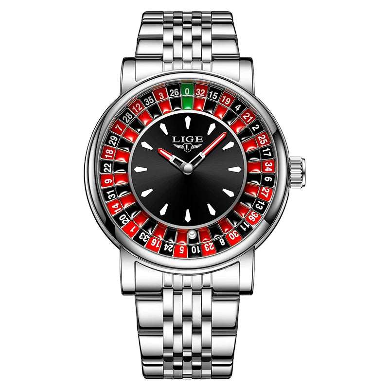 LIGE Roulette Dial Watch