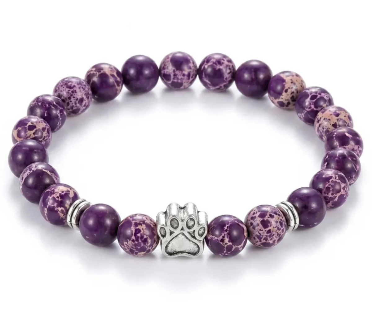 Dog Paw Bead Bracelet