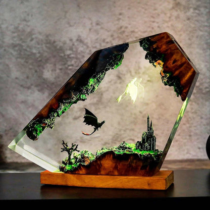 Dragon Resin Table Light