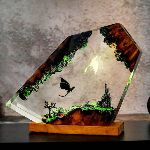 Dragon Resin Table Light