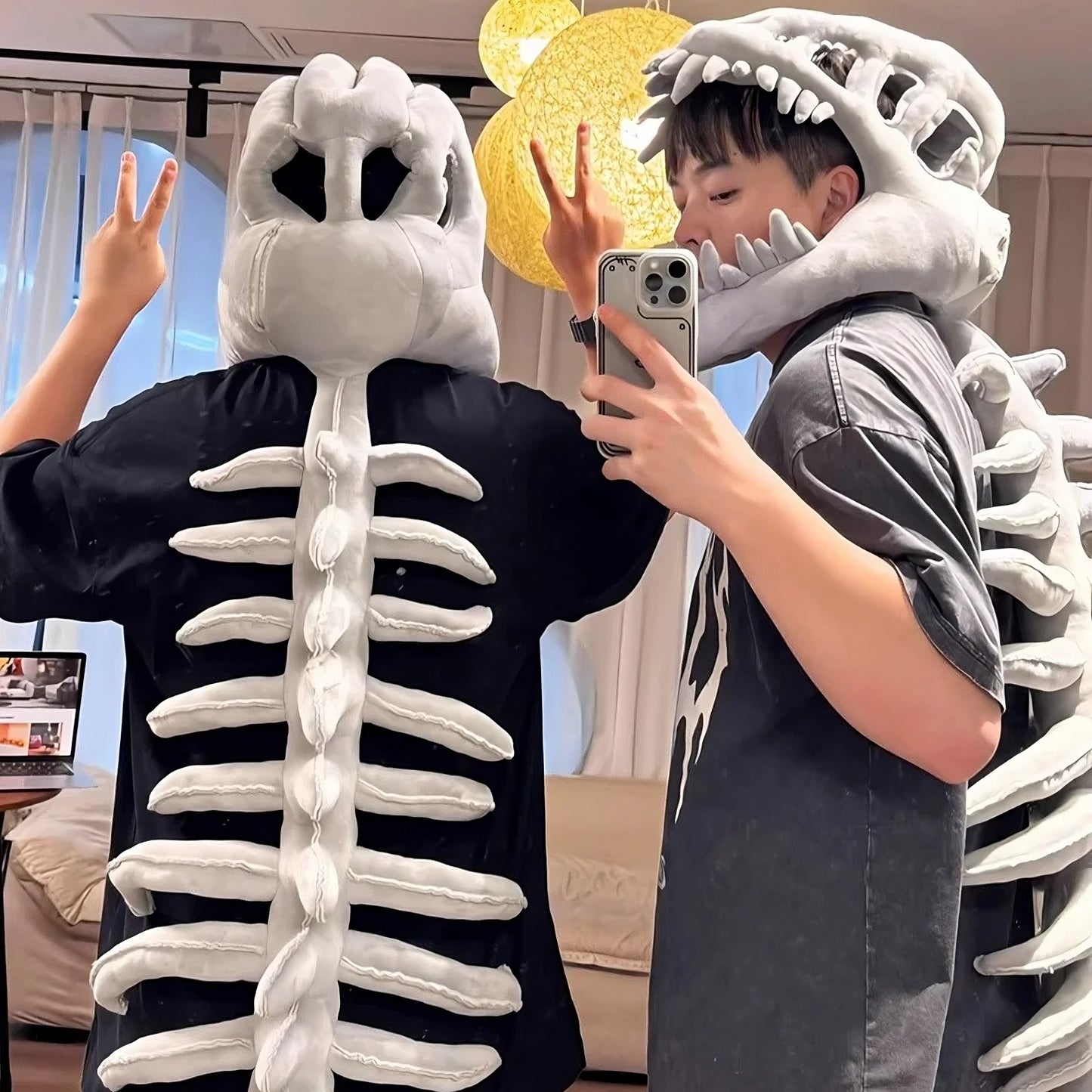 Wearable Dinosaur Skeleton Plush