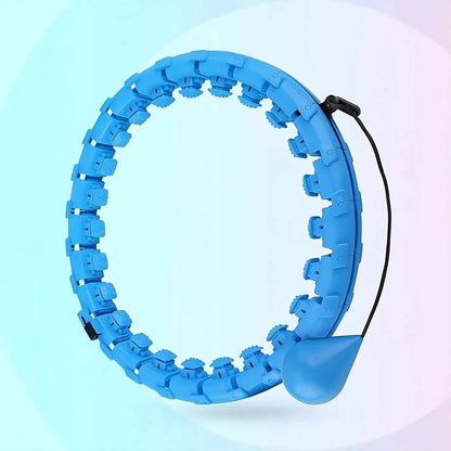 Smart weighted hula hoop for effective waist trimming and dynamic workouts