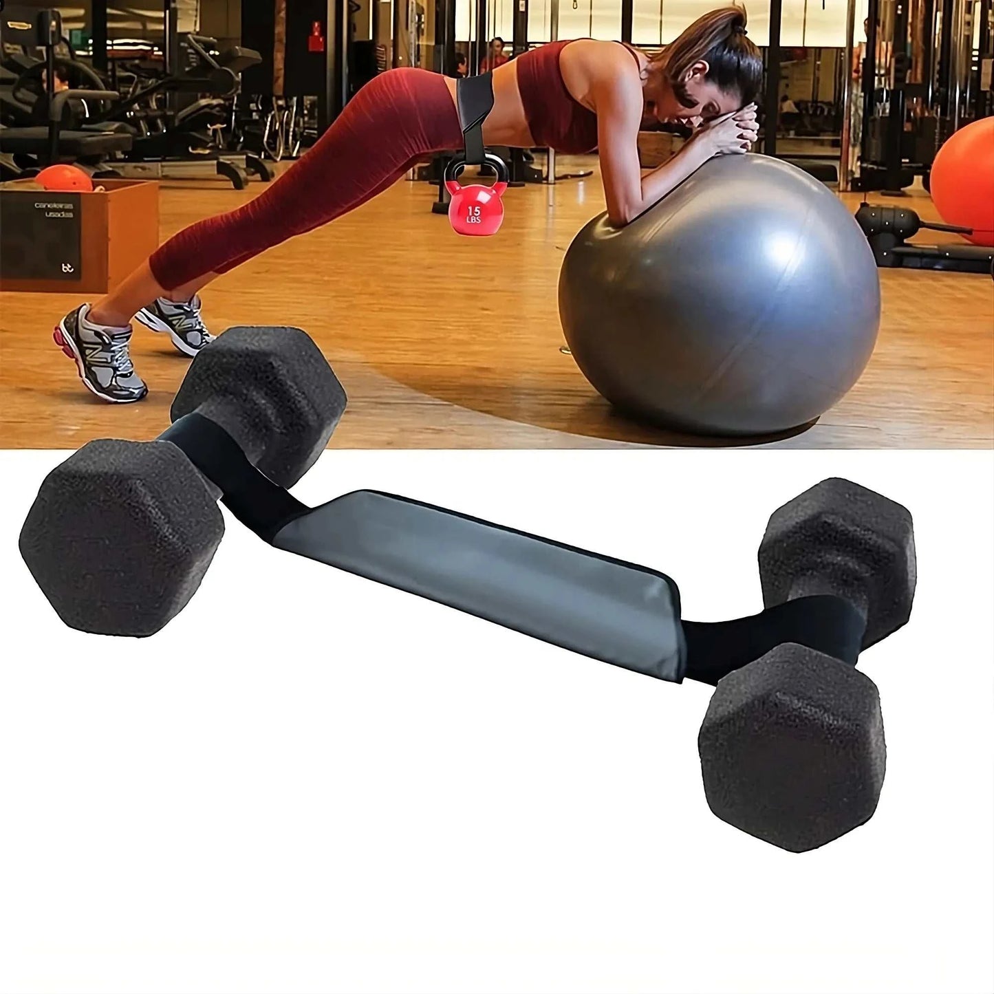 Ergonomic Hip Thrust Belt with padded glute bridge support for effective booty workouts