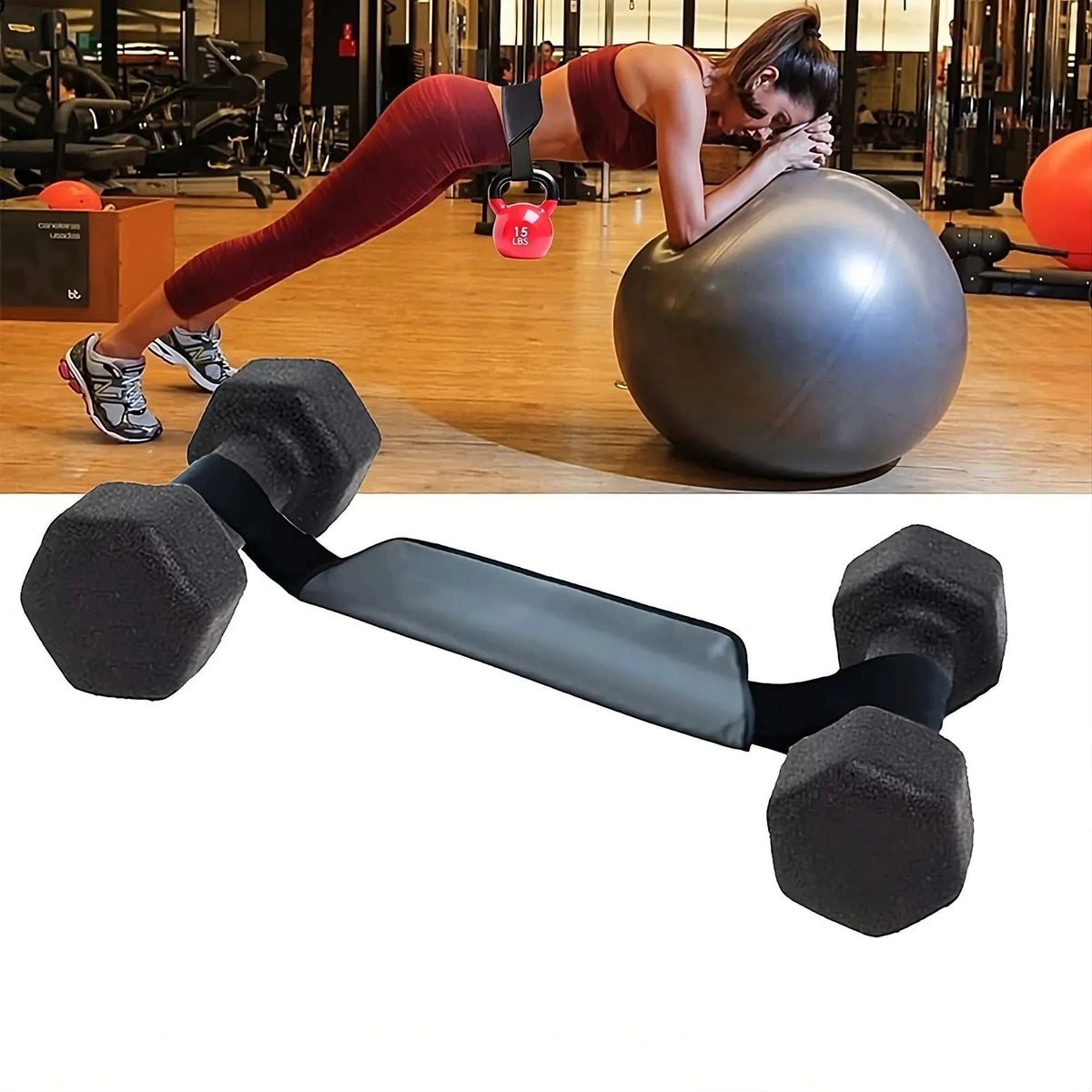 Ergonomic Hip Thrust Belt with padded glute bridge support for effective booty workouts