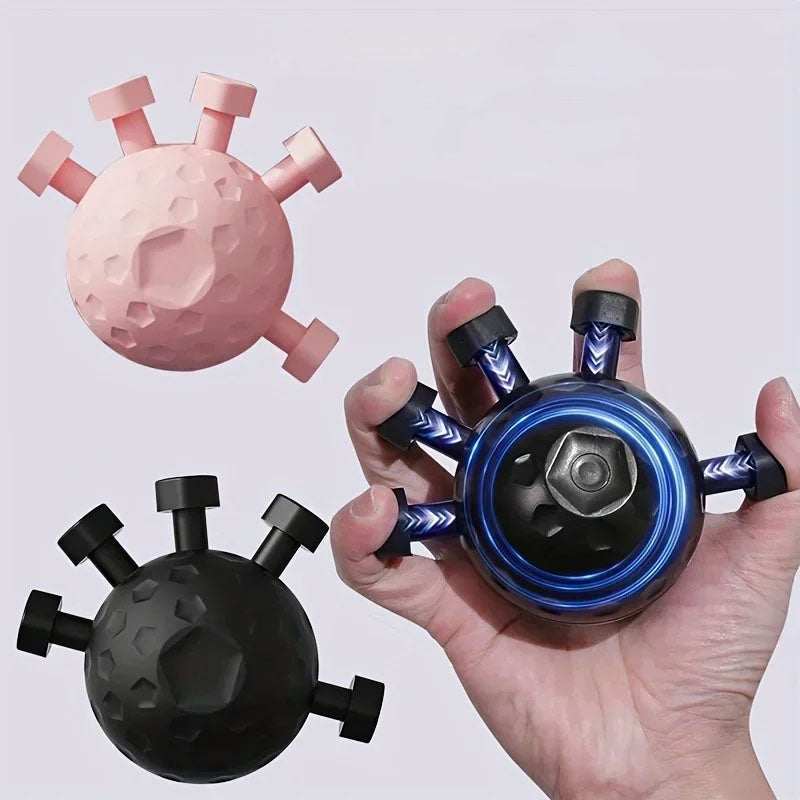 Finger grip strengthener device for hand and finger strength training