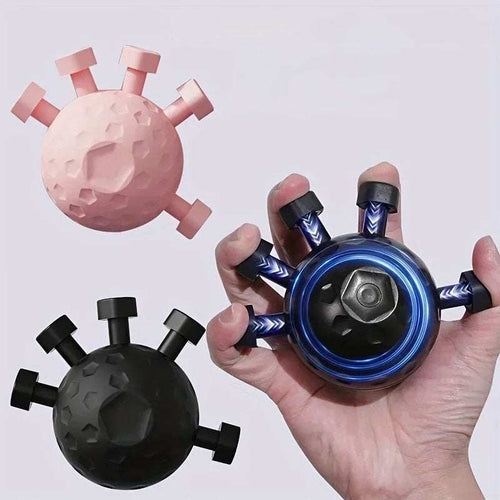 Finger grip strengthener device for hand and finger strength training