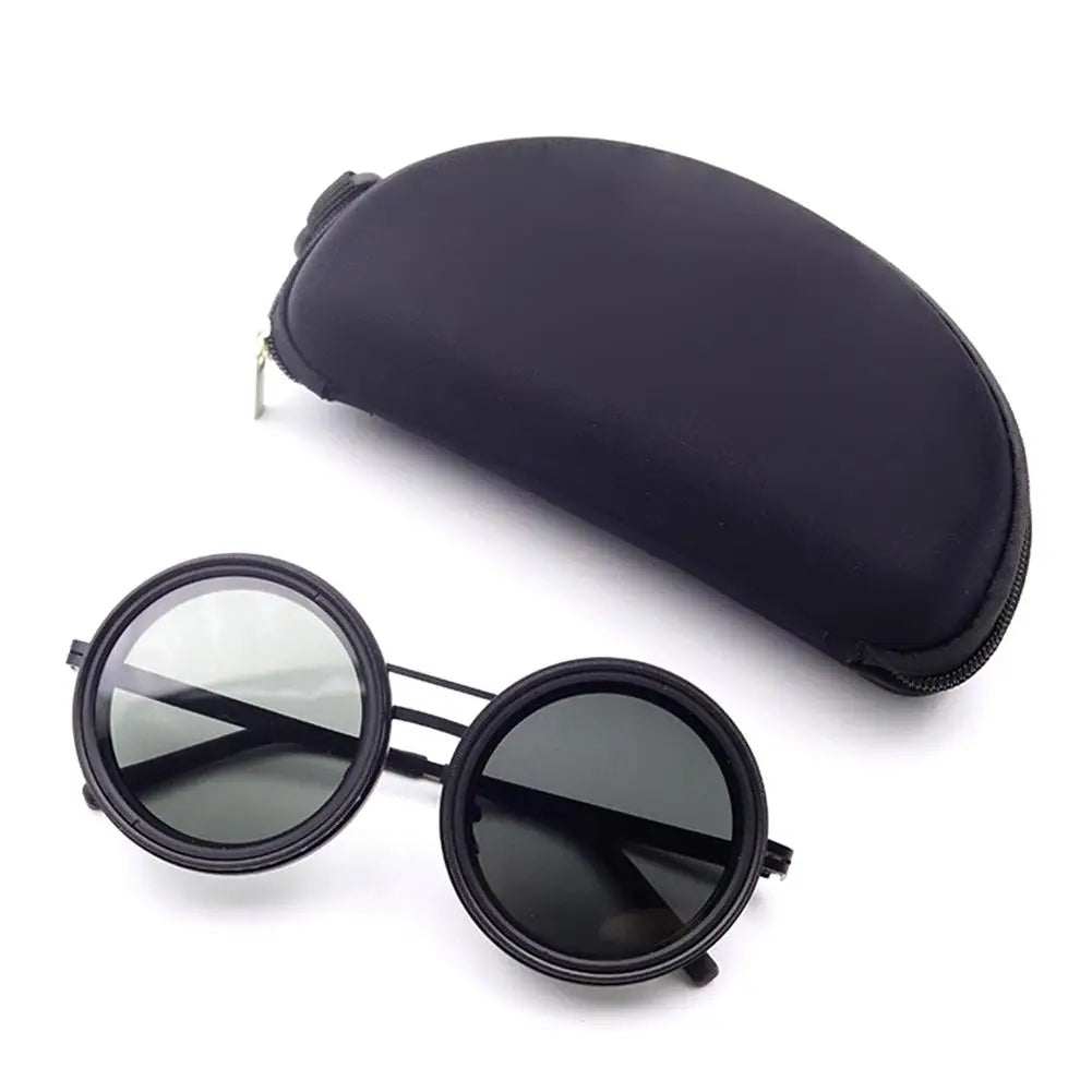 Adjustable dimming sunglasses with polarized lenses and UV400 protection for outdoor activities