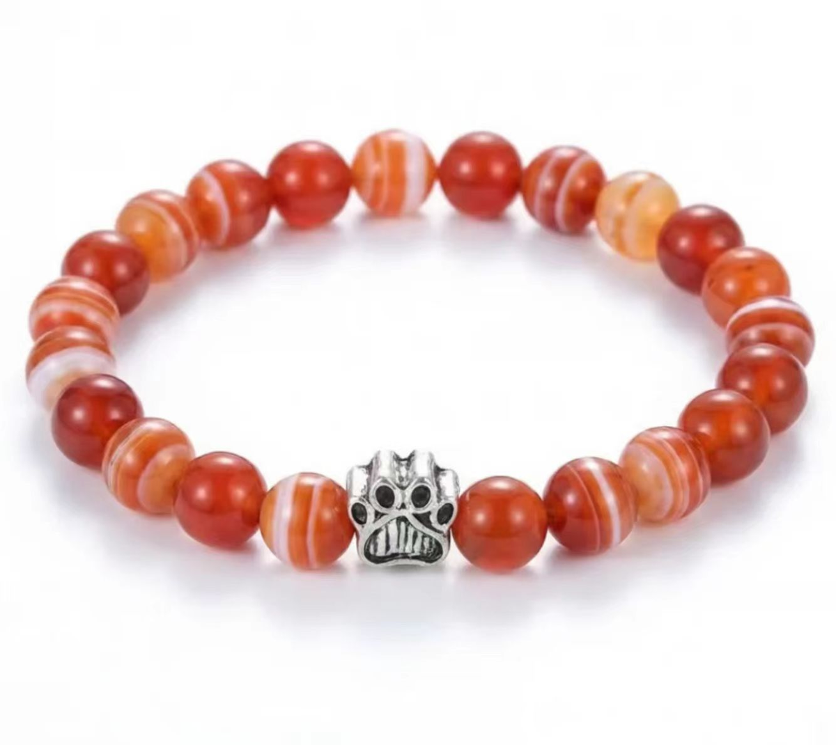 Dog Paw Bead Bracelet