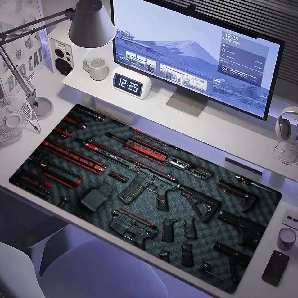 Tactical Gun Parts Print Mat