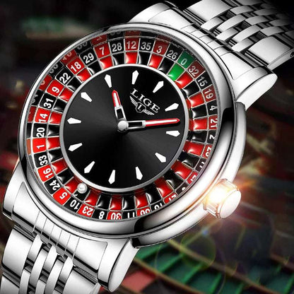 LIGE Roulette Dial Watch