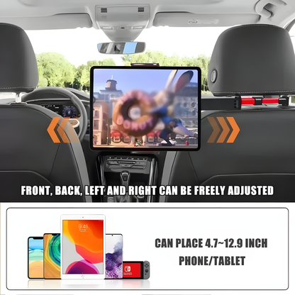 Foldable Car Headrest Tablet Holder