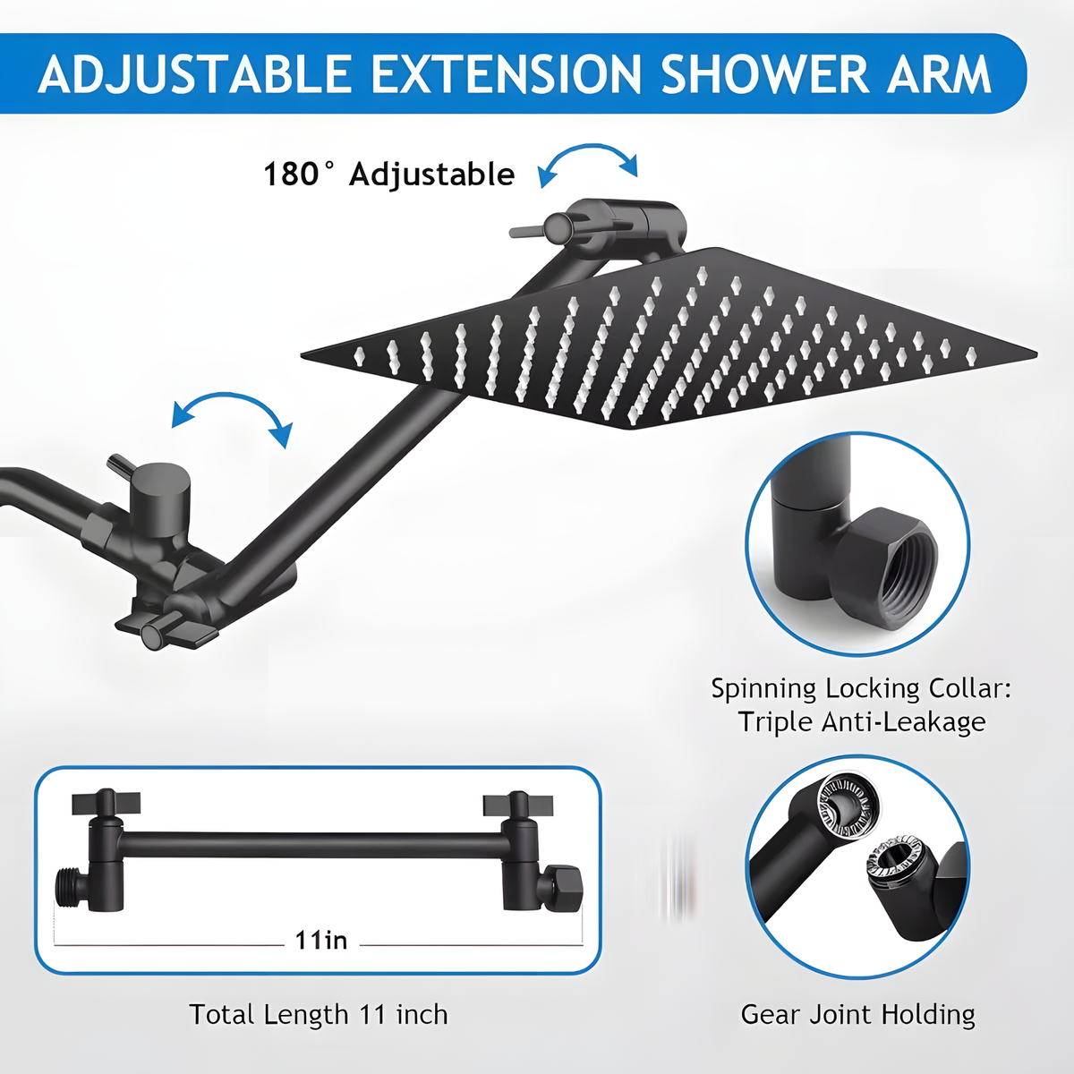 Rainfall Shower System with Handheld