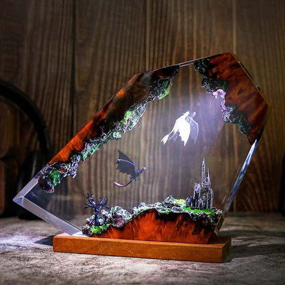 Dragon Resin Table Light