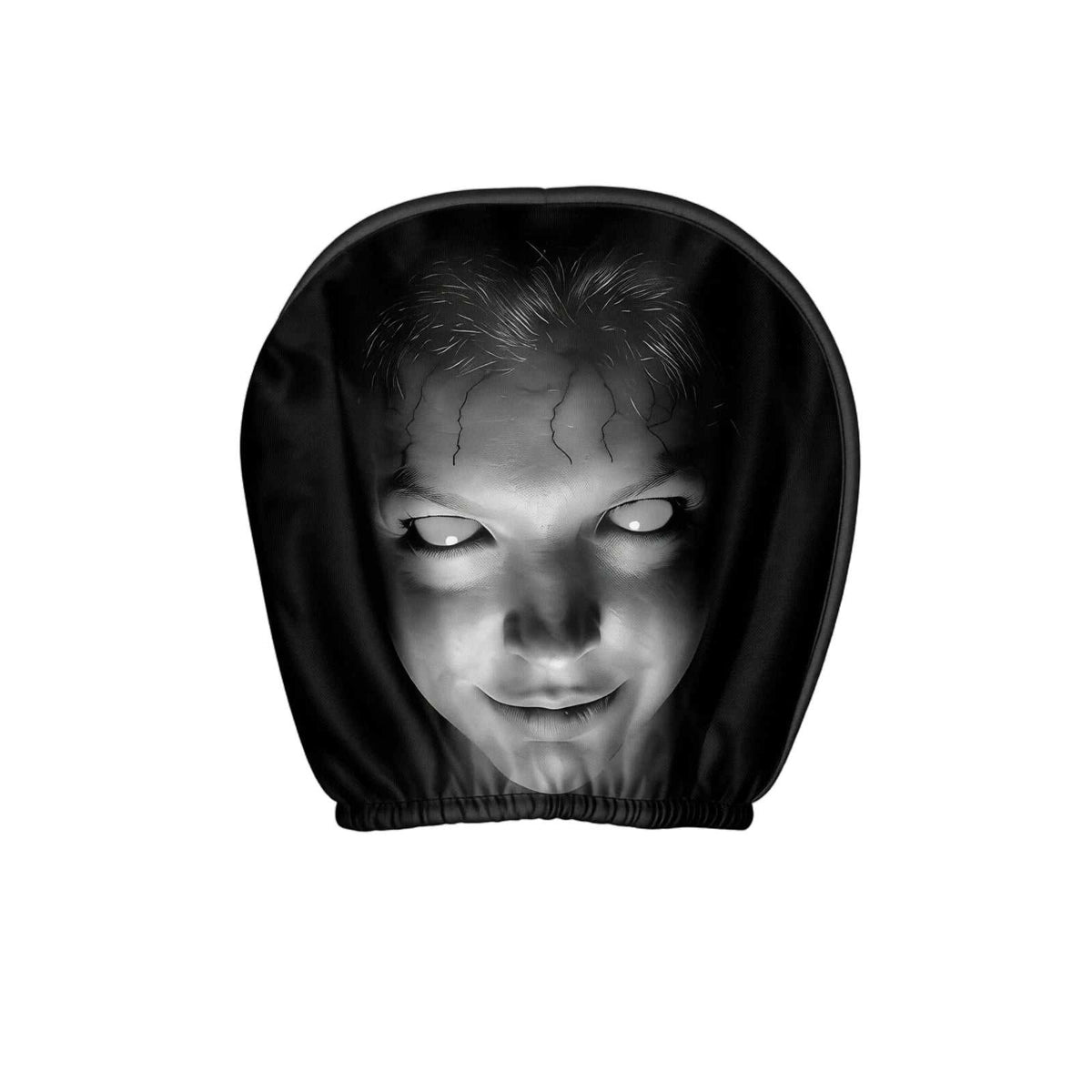 Horror Face Car Headrest Covers