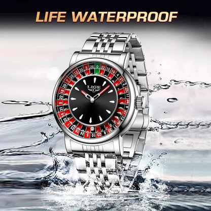 LIGE Roulette Dial Watch