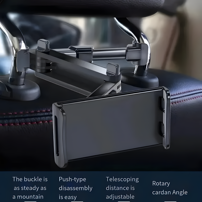 Foldable Car Headrest Tablet Holder