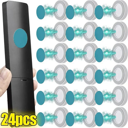 3/6pcs No Drill Magnetic Remote Holder - Wall Mount for TV/AC/DVD Remotes, White Space-Saving Design