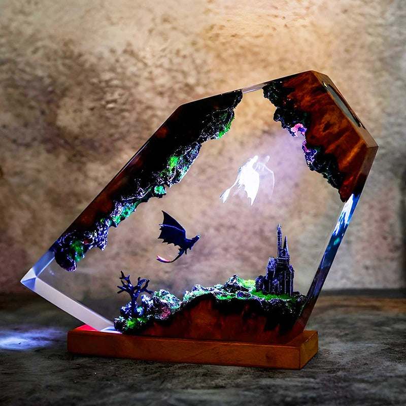 Dragon Resin Table Light