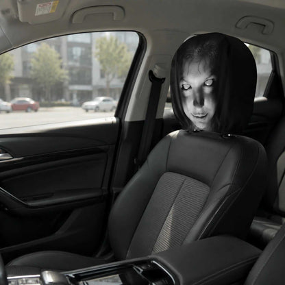 Horror Face Car Headrest Covers