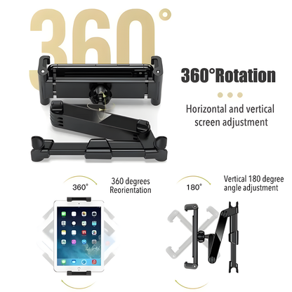 Foldable Car Headrest Tablet Holder