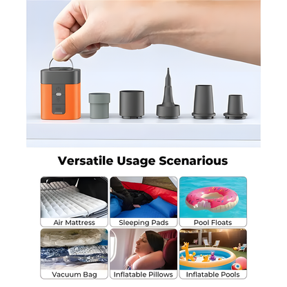 Rechargeable Mini Air Pump with Light