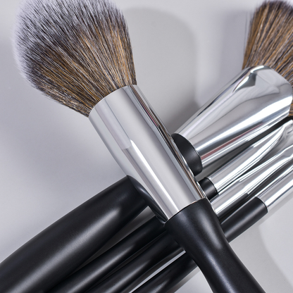 16 Piece Black Makeup Brush Set