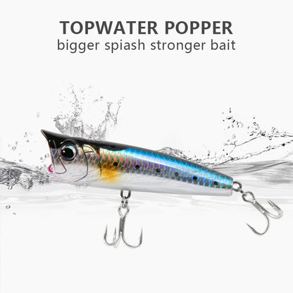 Popper Fishing Lure Hard Bait 8.5-30g