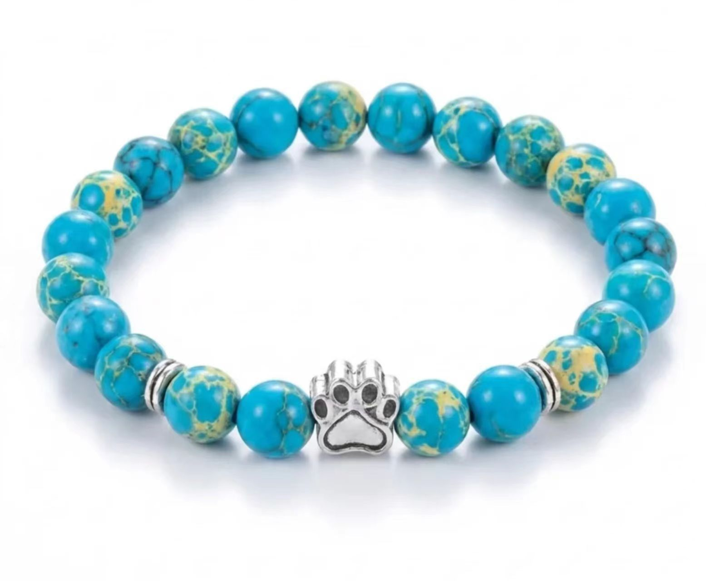 Dog Paw Bead Bracelet