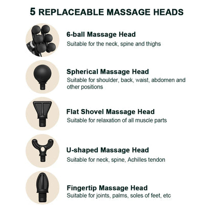 6-Heads Handhel Fascia Gun