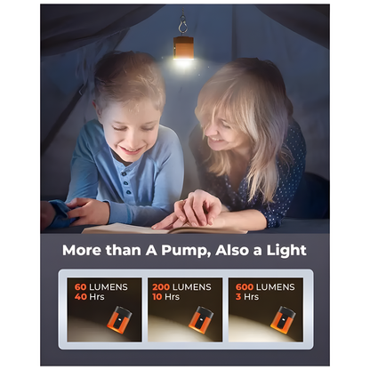 Rechargeable Mini Air Pump with Light