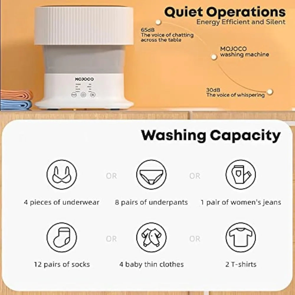 Portable Foldable Mini Washing Machine for Delicates