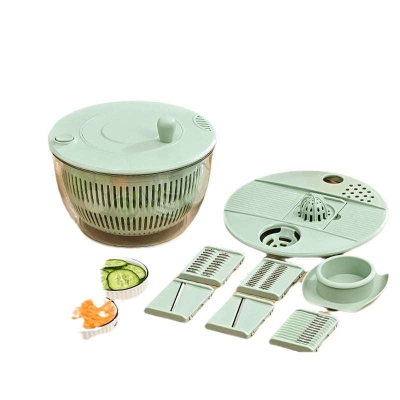 7‑Piece Multifunction Salad Spinner Set