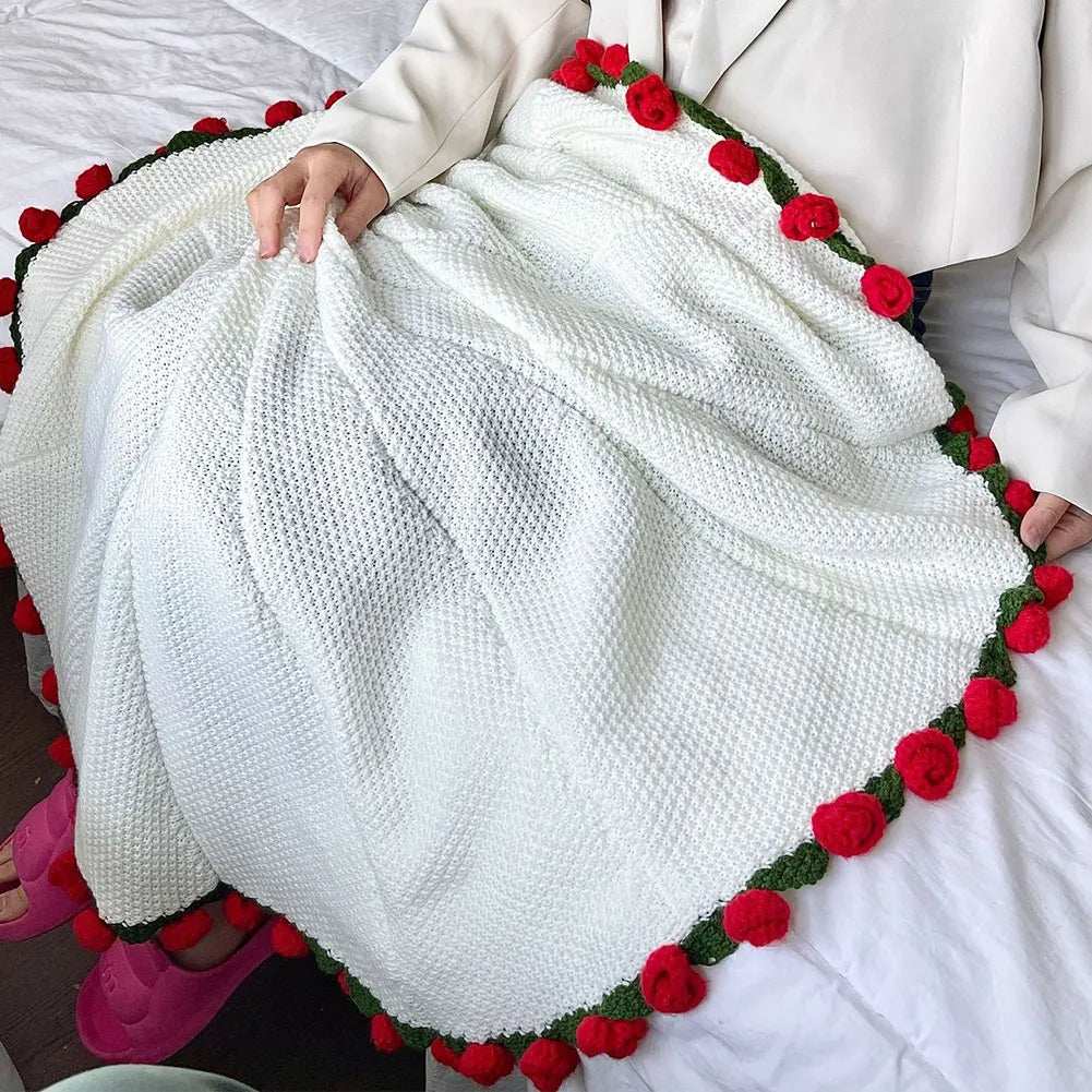 Crochet Rose Bouquet Blanket