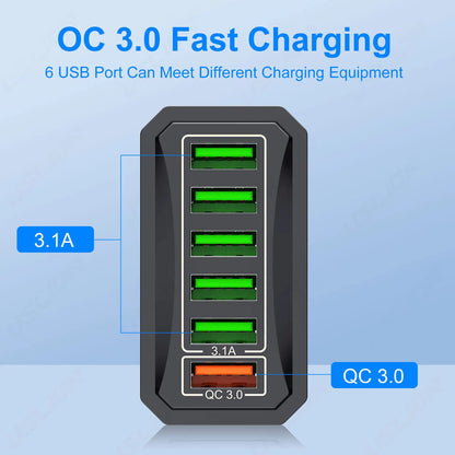 6 in 1 USB Charger