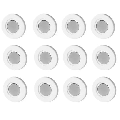 3/6pcs No Drill Magnetic Remote Holder - Wall Mount for TV/AC/DVD Remotes, White Space-Saving Design