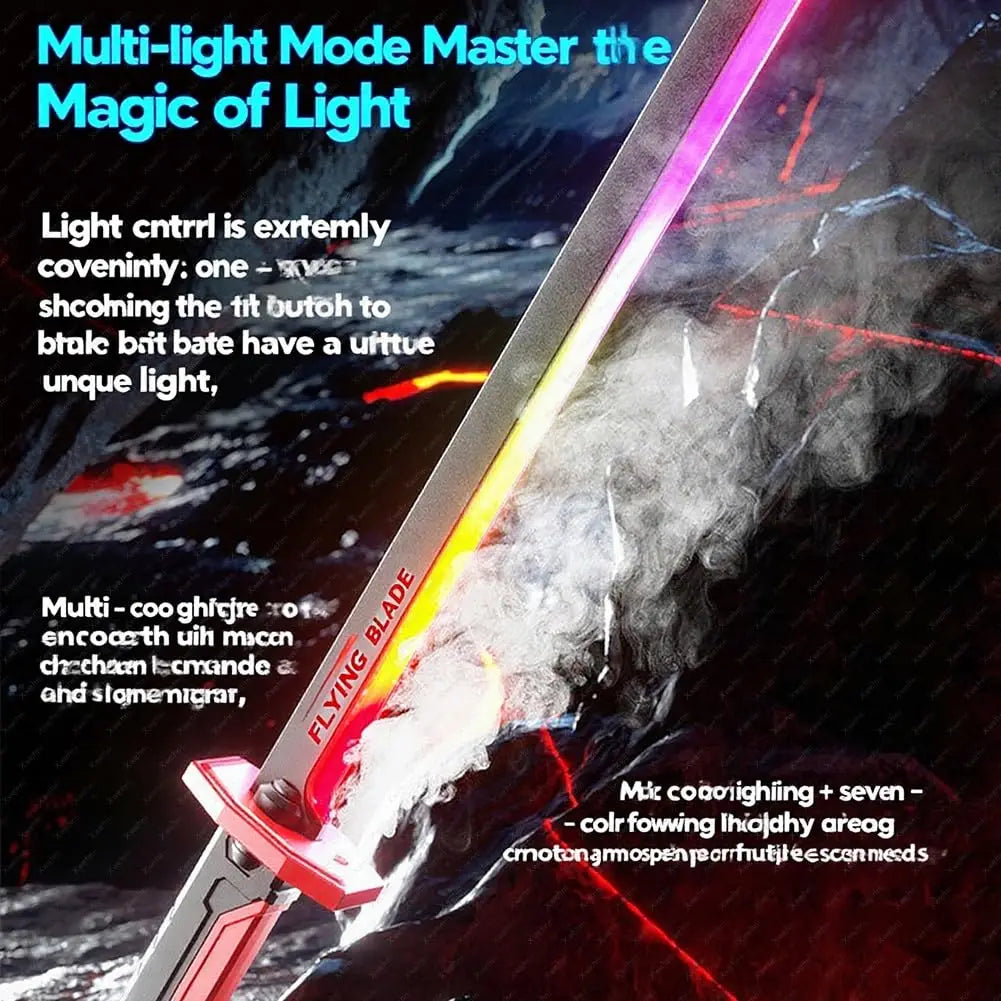 Glowing Sword with Sparks & Smoke