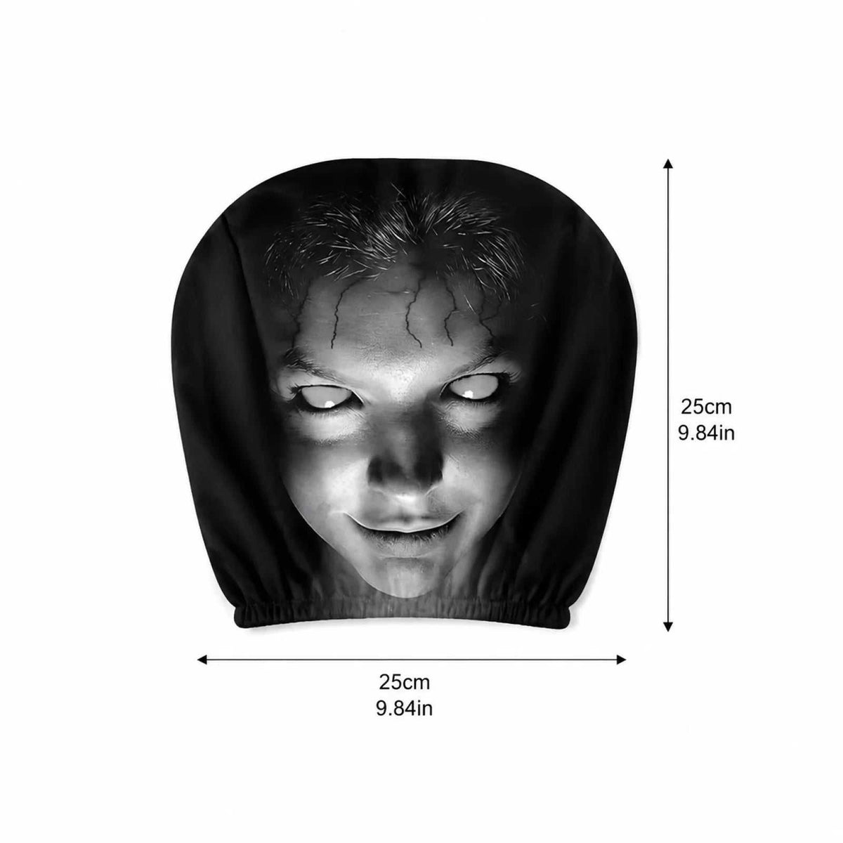 Horror Face Car Headrest Covers