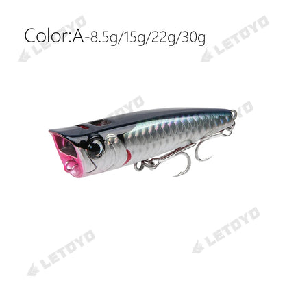 Popper Fishing Lure Hard Bait 8.5-30g