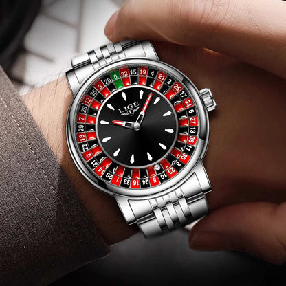 LIGE Roulette Dial Watch