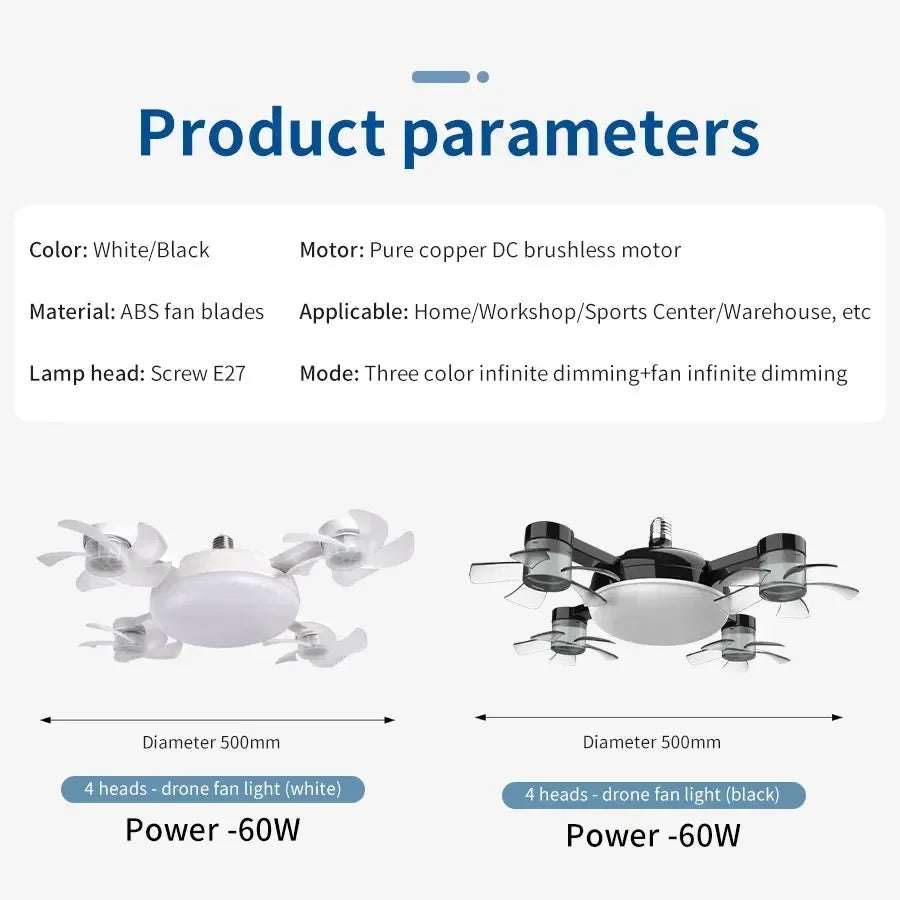 Socket Ceiling Fan Light