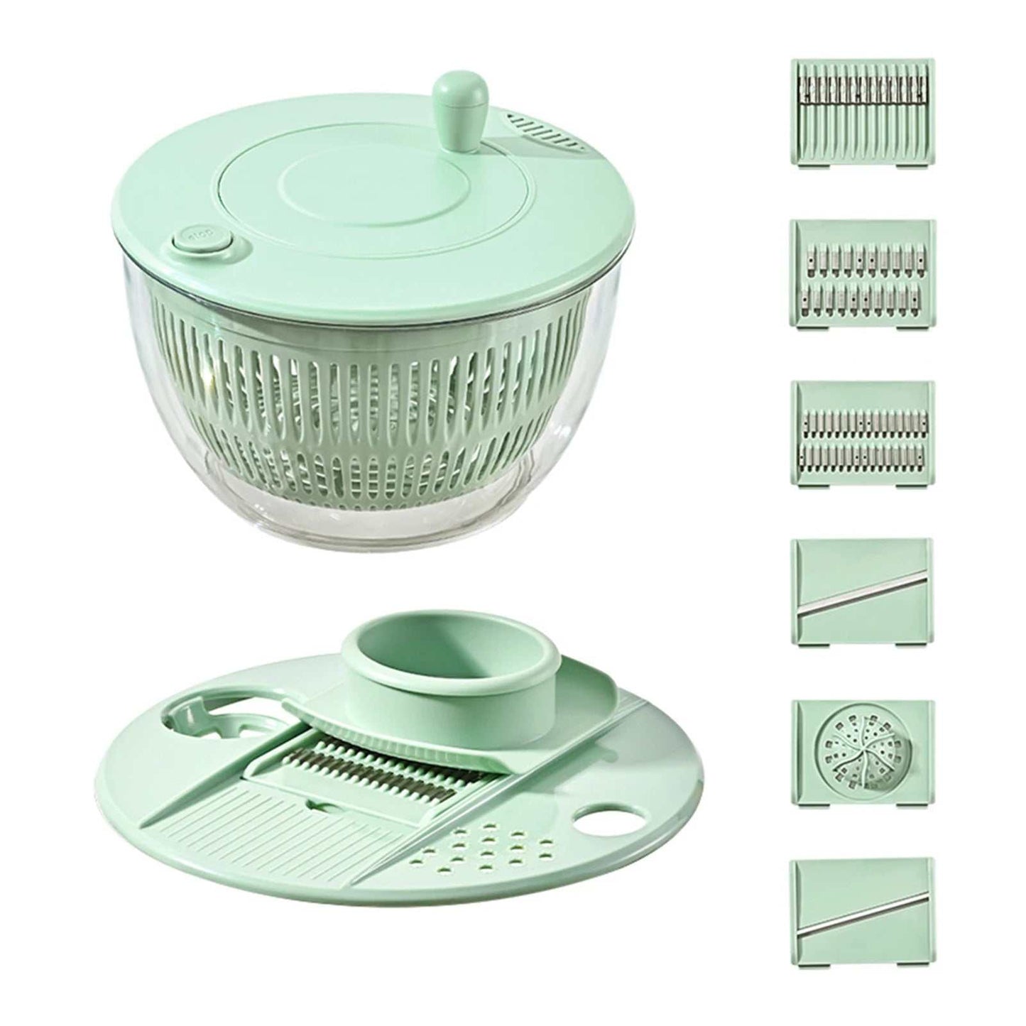 7‑Piece Multifunction Salad Spinner Set
