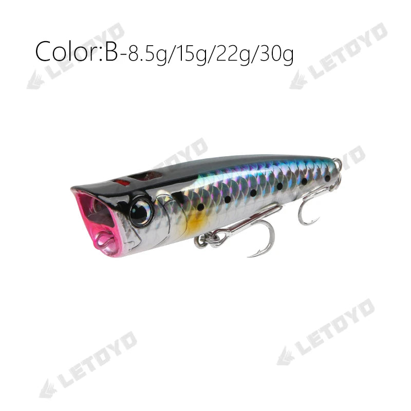 Popper Fishing Lure Hard Bait 8.5-30g