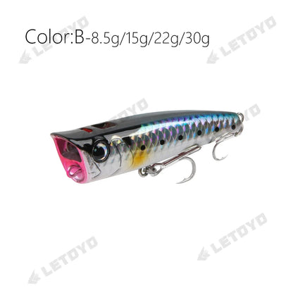 Popper Fishing Lure Hard Bait 8.5-30g